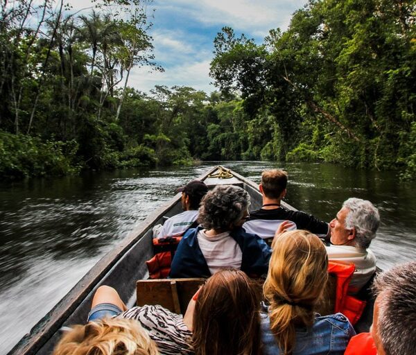 Sailing in the Amazonas River Cuyabeno